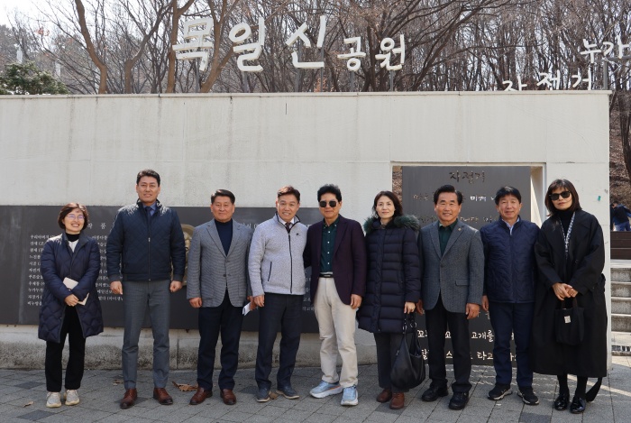 목일신 문학산책길 조성 현장답사(2025.3.20.) 이미지