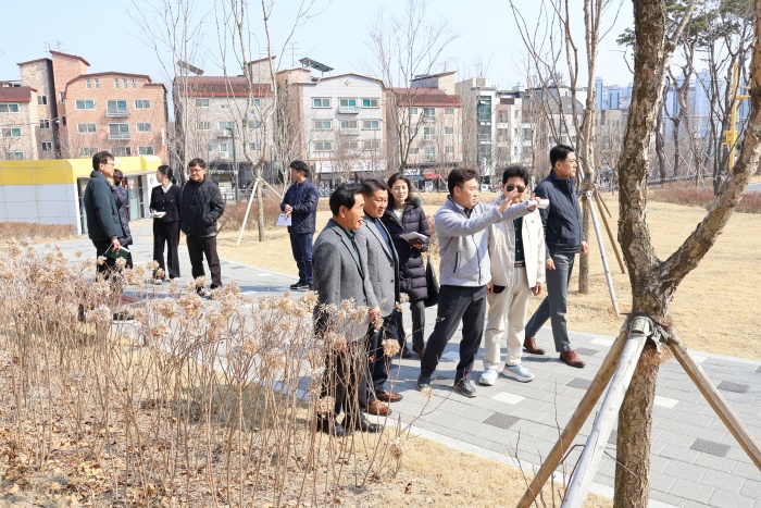 목일신 문학산책길 조성 현장답사(2025.3.20.) 이미지